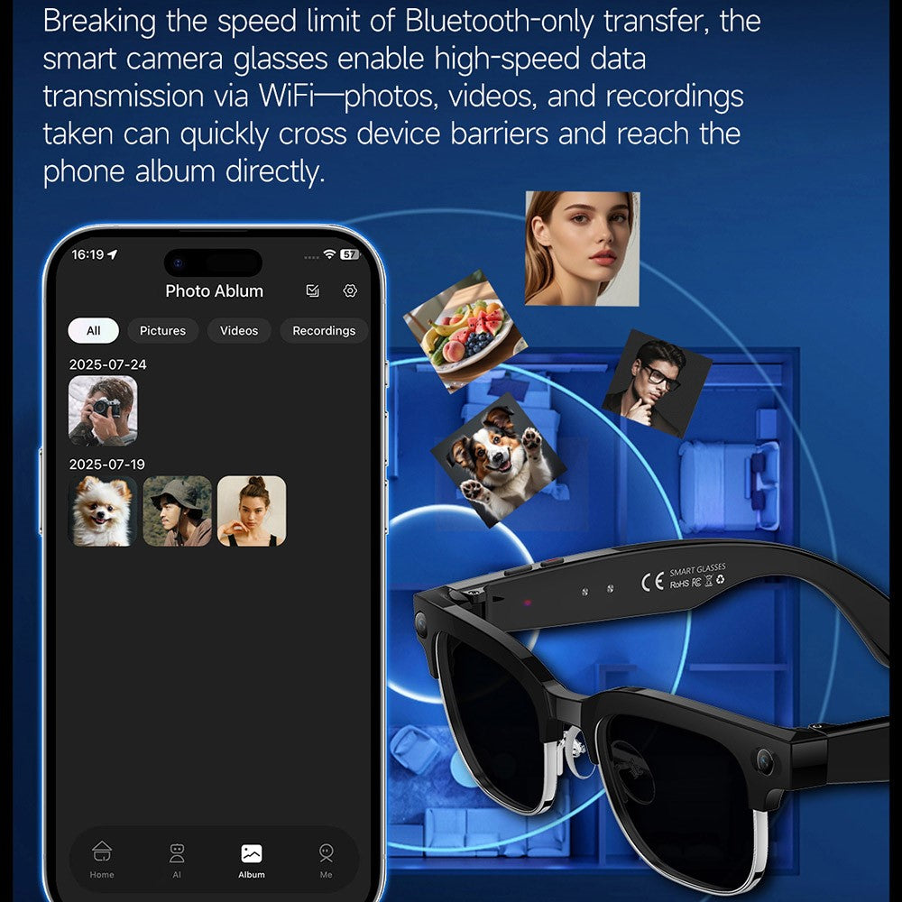 ORIVYX AI Smart Glasses – Video Recording & Real-Time Translation